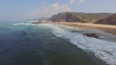 sea mist at cordoama and castelejo beach at the algarve, portugal