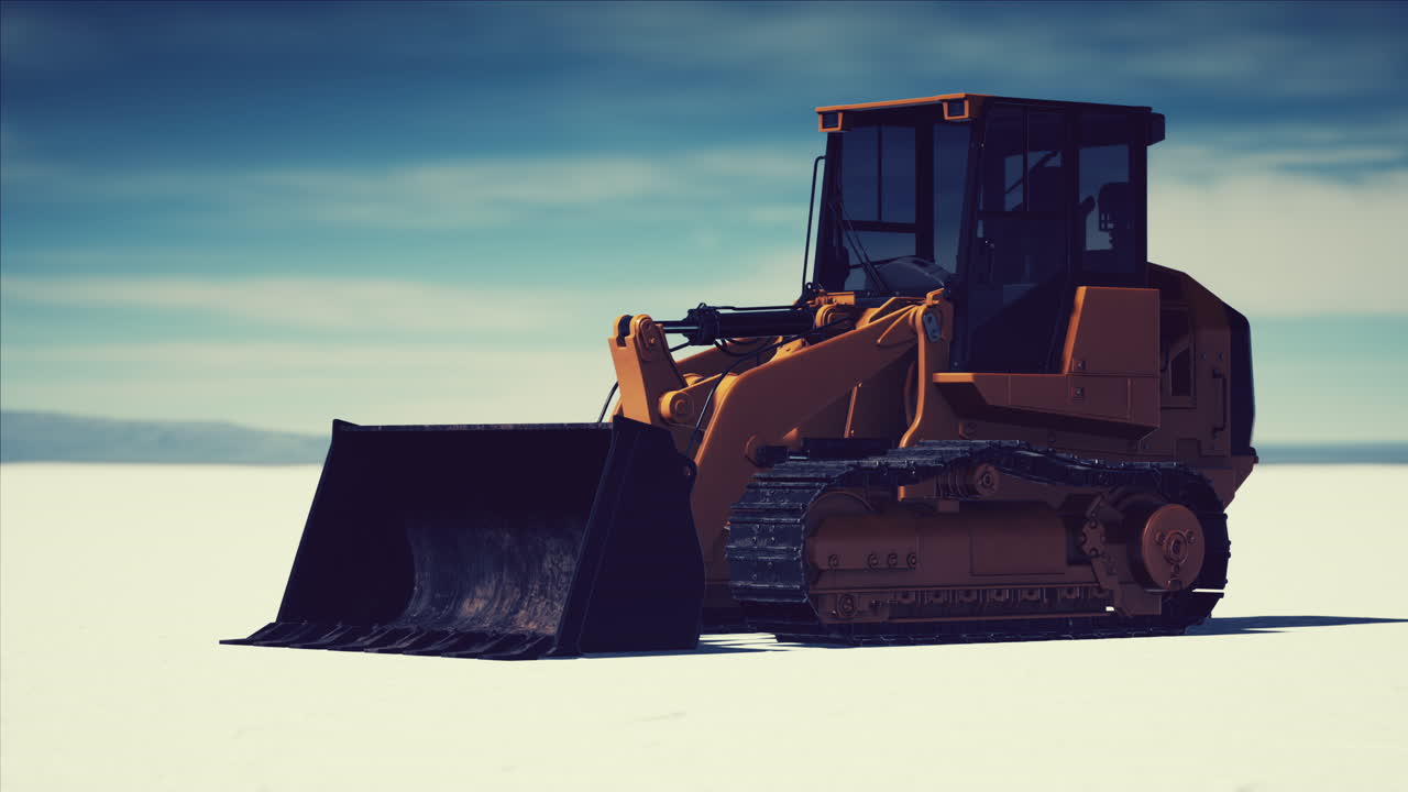 소금 사막 도로 에 있는 도로 등급 기계