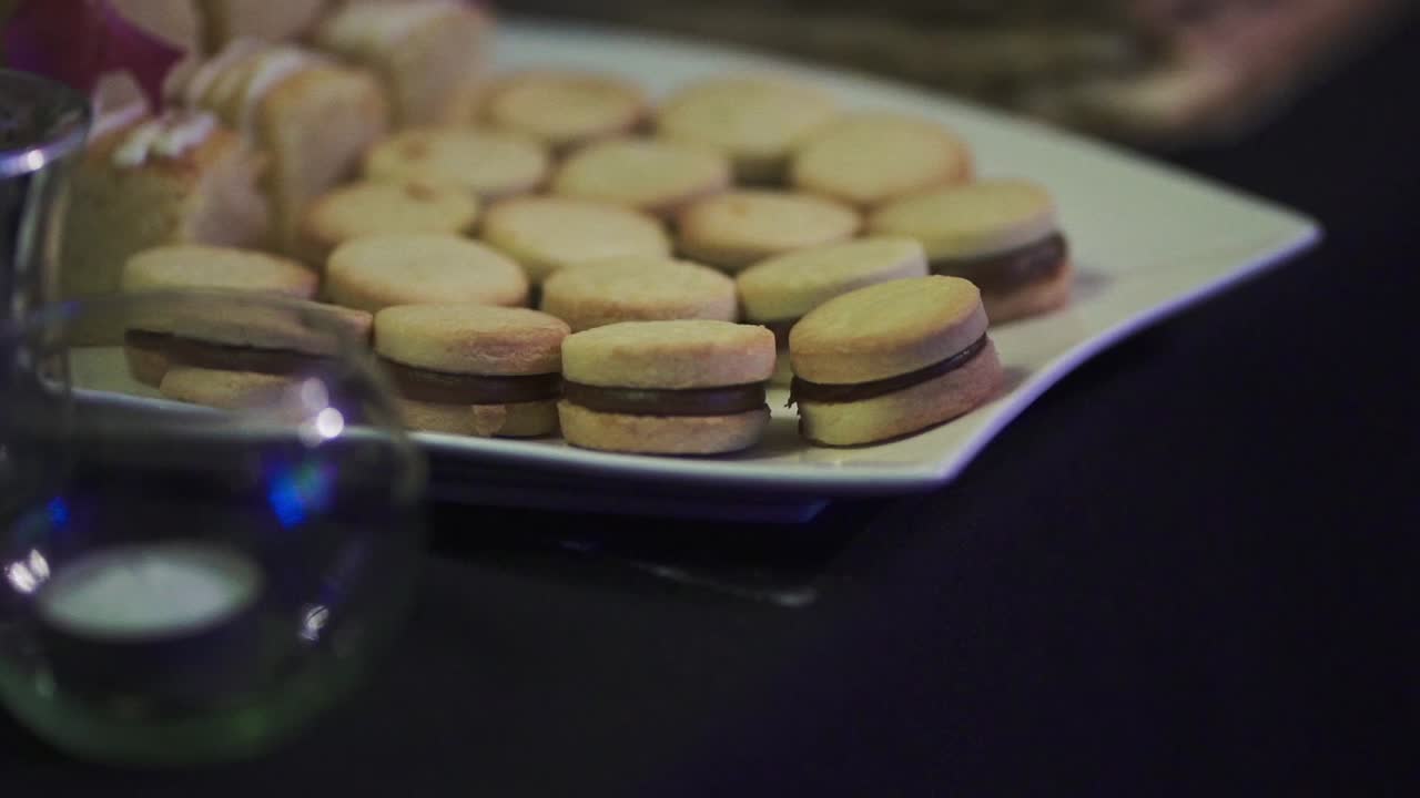 comida dulce como postre en la mesa