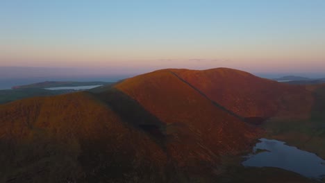 sunrise at conor pass - dingle co.kerry - 4k cinematic drone footage 05