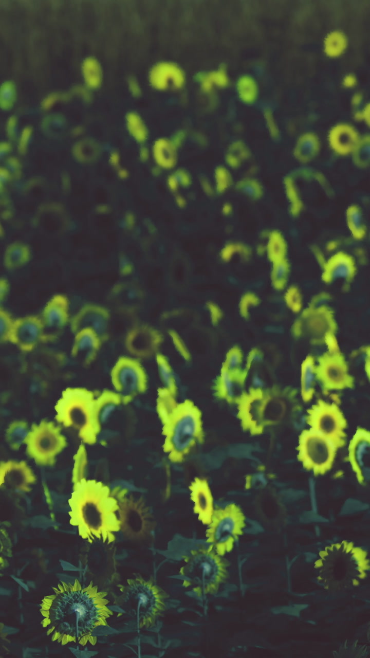 Sunflowers in a large field during the day showing bright yellow blooms