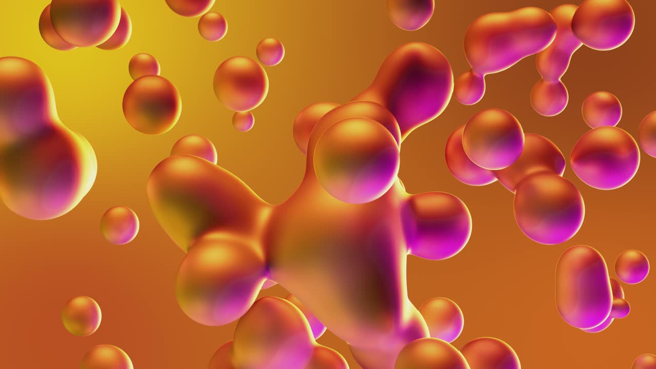 Abstract Motion orange minimal art liquid background