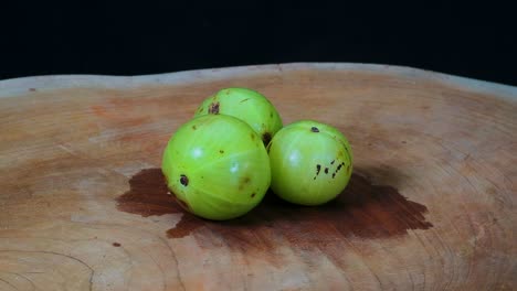 indian amla fruit full rotation