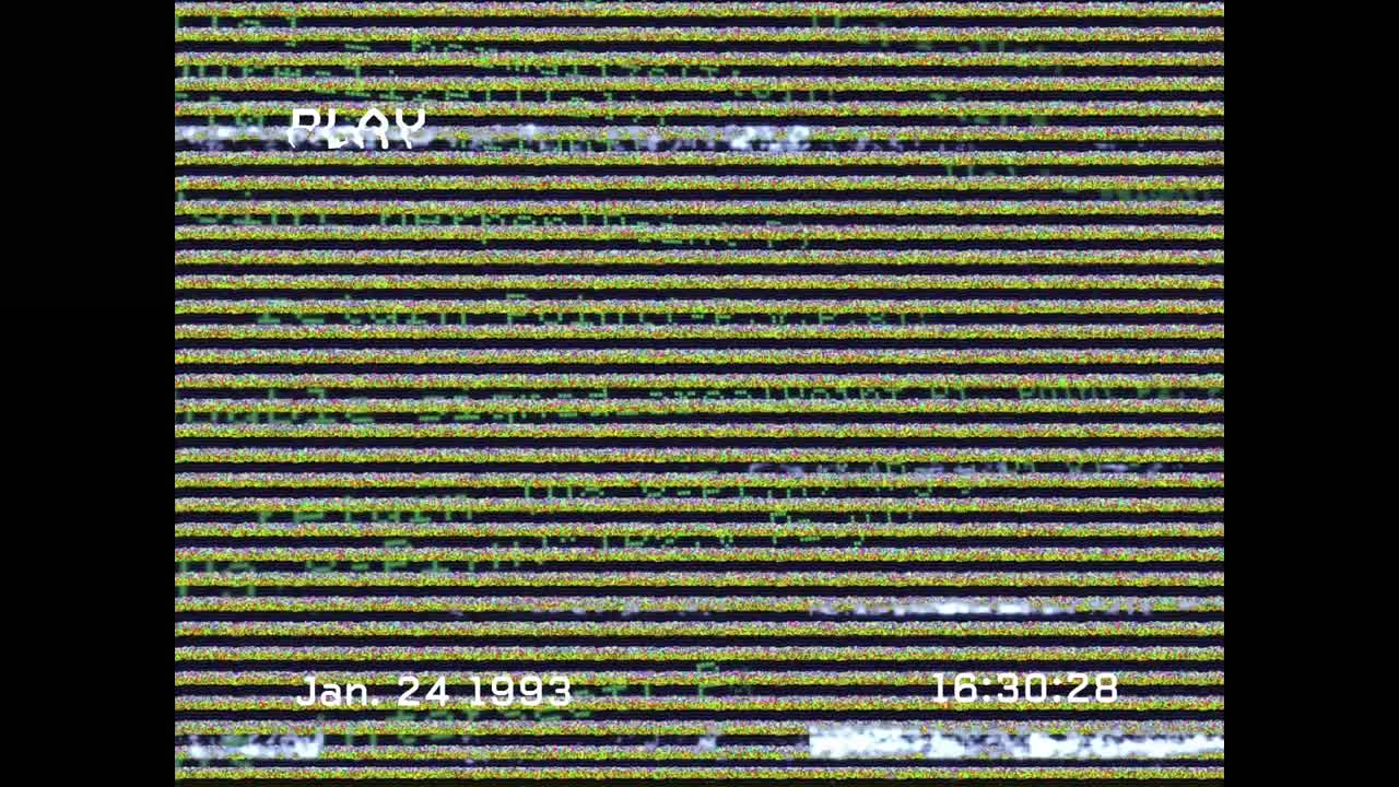 - 은 배경에 선을 가진 스크린에 간섭과 선의 애니메이션