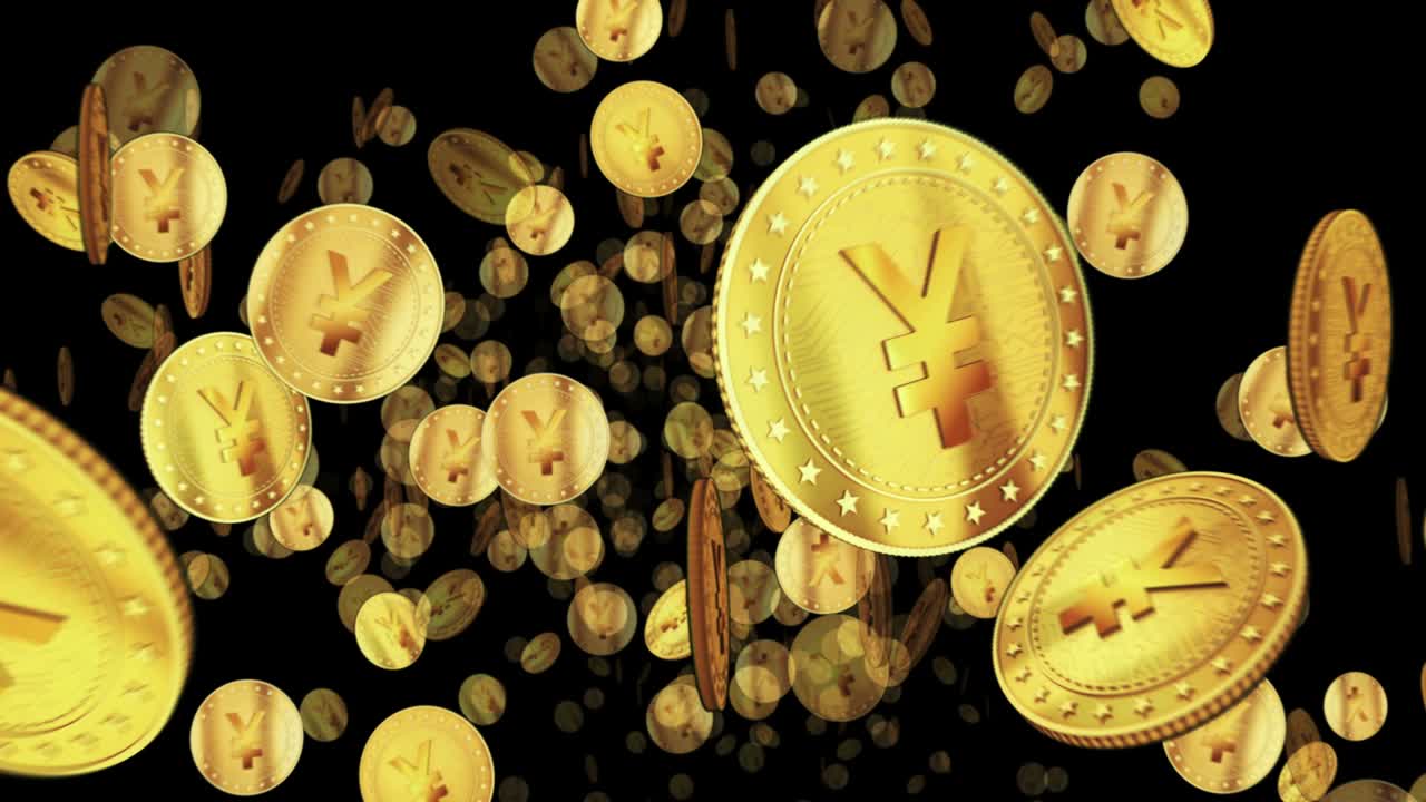 el vuelo en bucle del yen japonés entre las monedas de oro