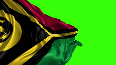 flag of vanuatu on green screen