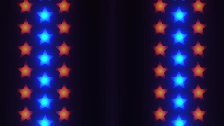 Abstract Star Pattern Lights