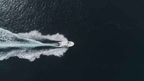 Aerial-View-Over-Fishing-Boat-On-The-Sea