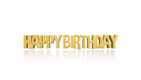 tarjeta de cumpleaños con recortes de papel amarillo