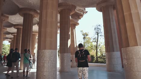 park guell in barcelona, spain