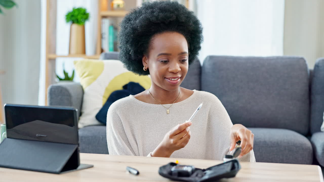 Woman with syringe preparing an insulin injection