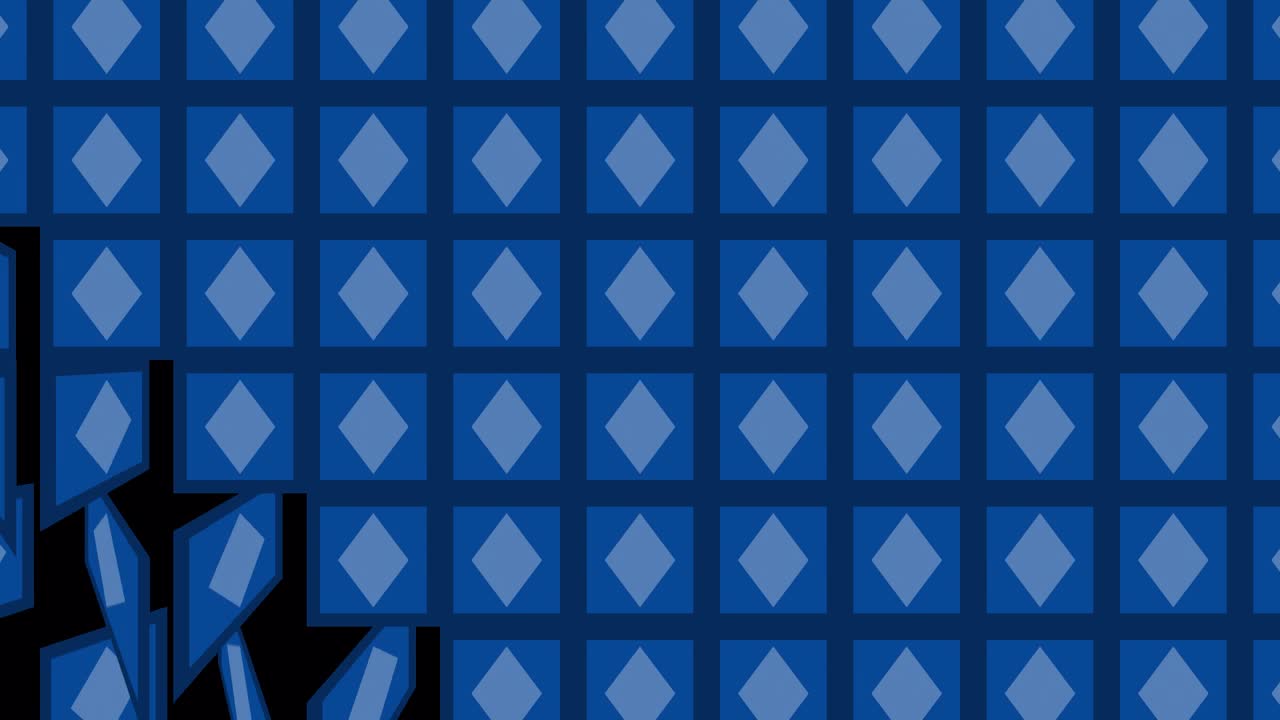 Blue Diamond Pattern