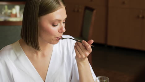 elegant woman in a restaurant