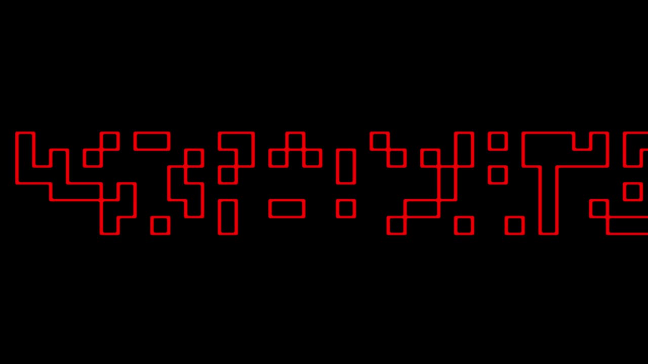 Multicolored squares descending pattern