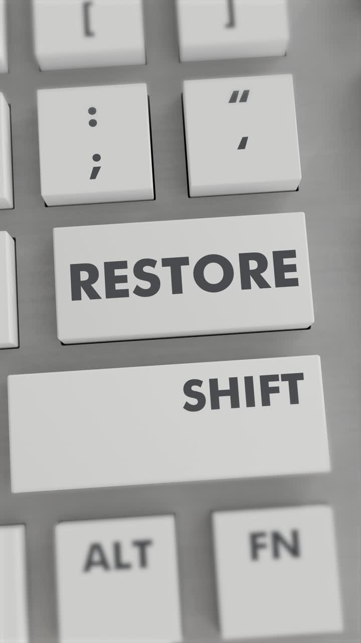 RESTORE BUTTON PRESSING ON KEYBOARD Vertical Video