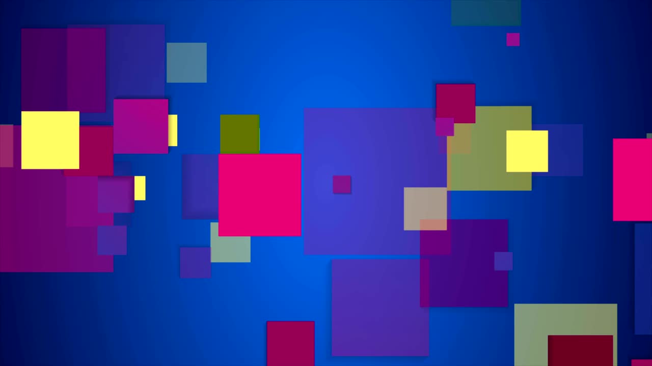 animación de video geométrica azul púrpura retro