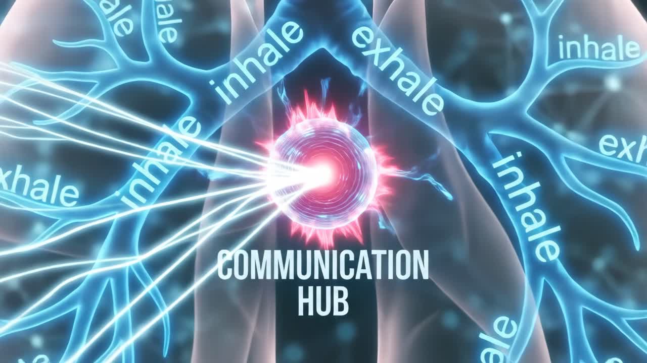 Conceptual Digital Lungs with Communication Hub and Data Flow