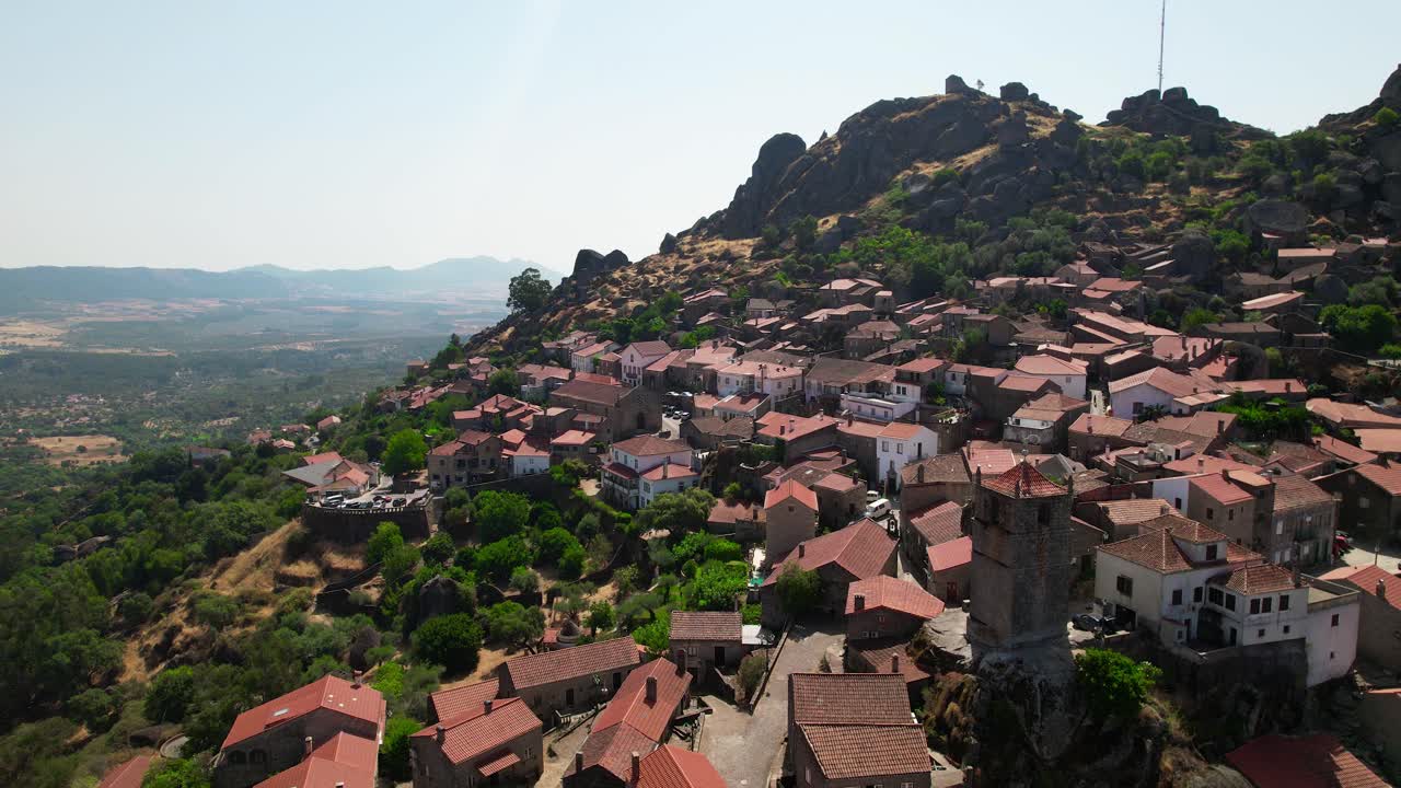 Aerial View Village of Monsanto, Guarda District, Portugal