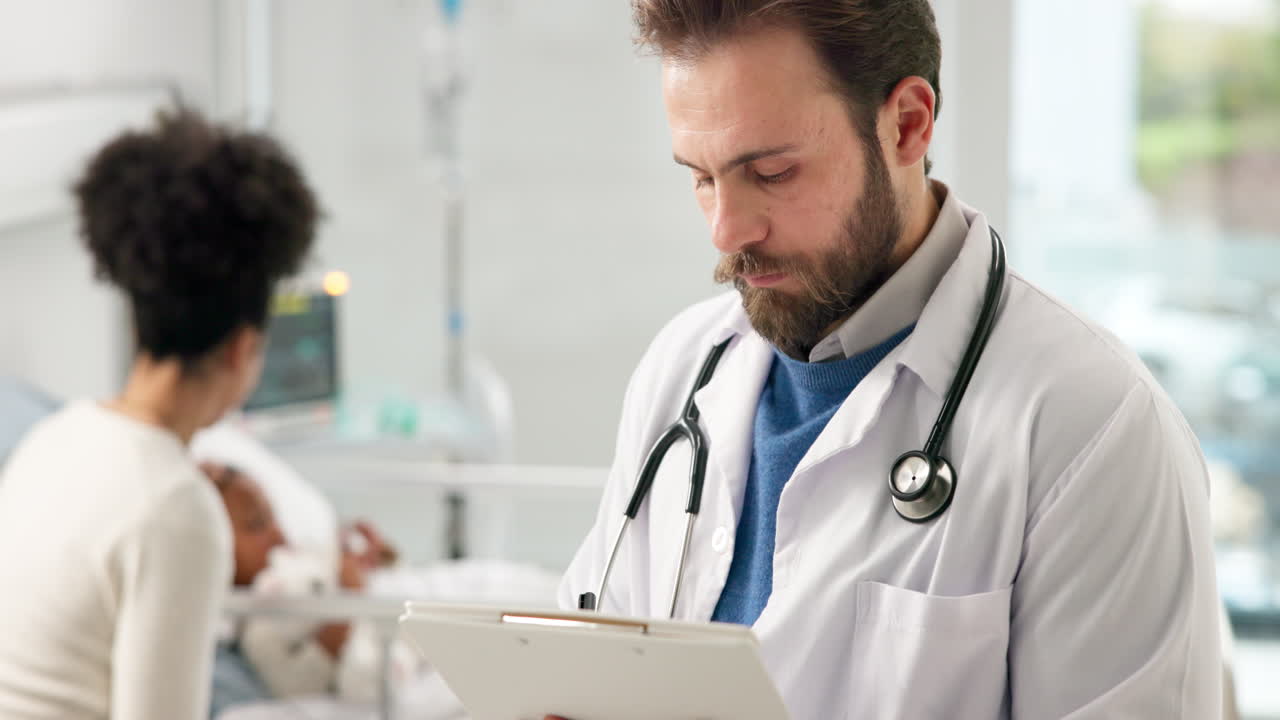 Doctor Checking Patient in Hospital