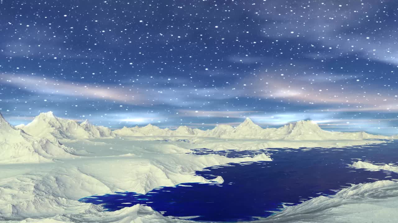 외계인 행성, 산과 물, 애니메이션, 파노라마, 4k