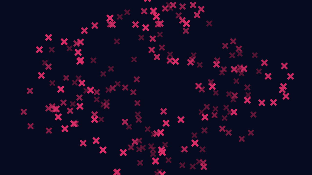 volar confeti abstracto y brillos en el espacio oscuro