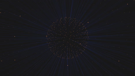 radiant circular patterns with glowing dots