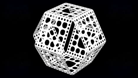 abstarct background - block with holes turn around.