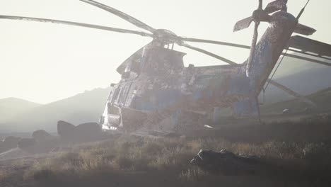 Old-Rusted-Military-Helicopter