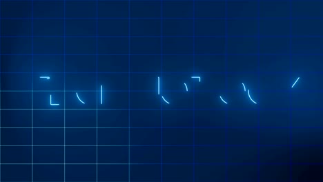 4k azul - animación de texto de tecnología | loopable