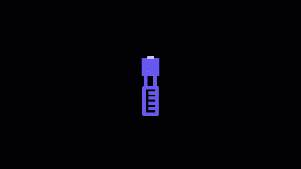 Animación minimalista de icono de carga de batería sobre fondo negro