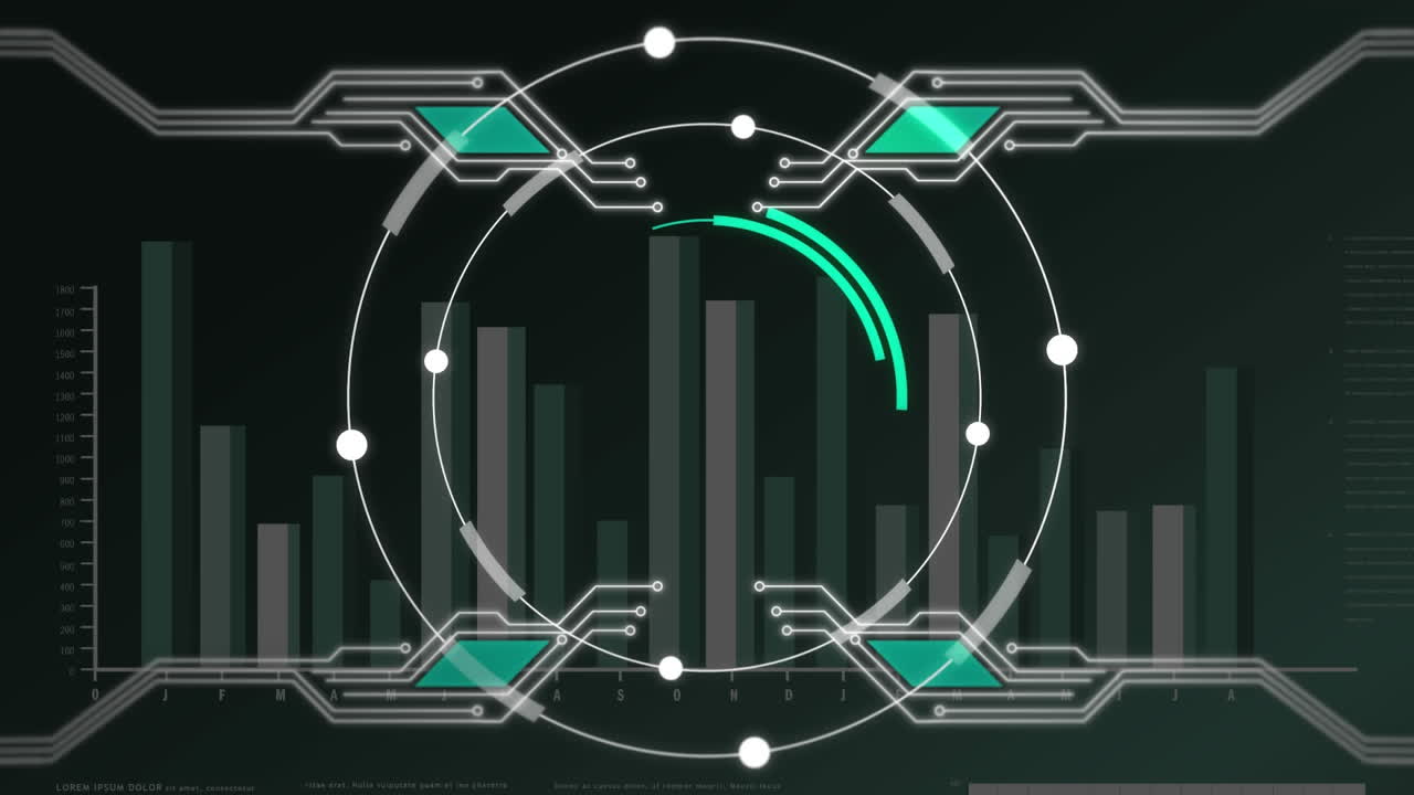 Rotating circles with graph
