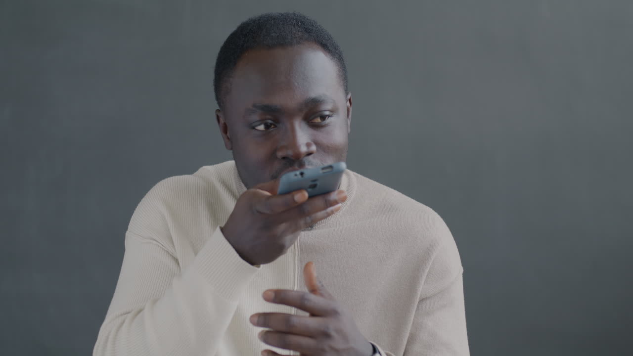 Man using a smartphone