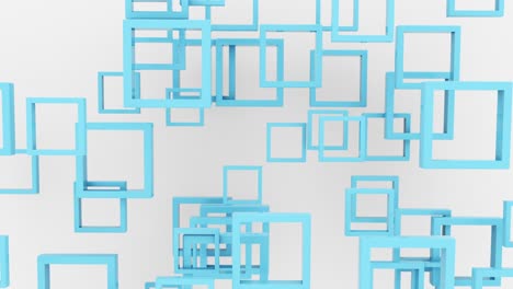 fondo abstracto cuadrados de color 3d formas de animación 4k. imágenes en bucle.