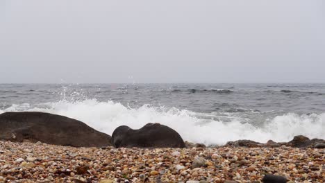 sea rocks slow motion. vacations background