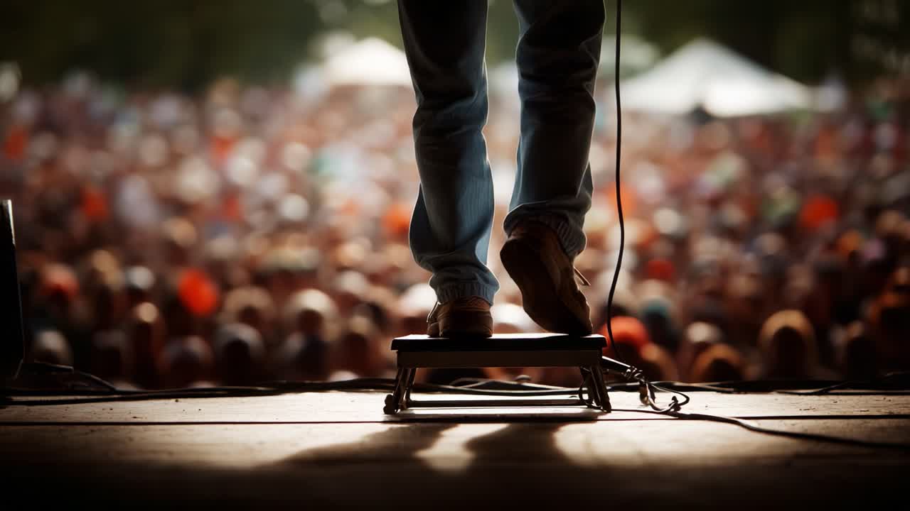Capturing the Energy of Performance: The Standout Moment Where an Artist Engages with a Thriving Crowd, Highlighting the Connection Between Performer and Audience in a Live Music Setting