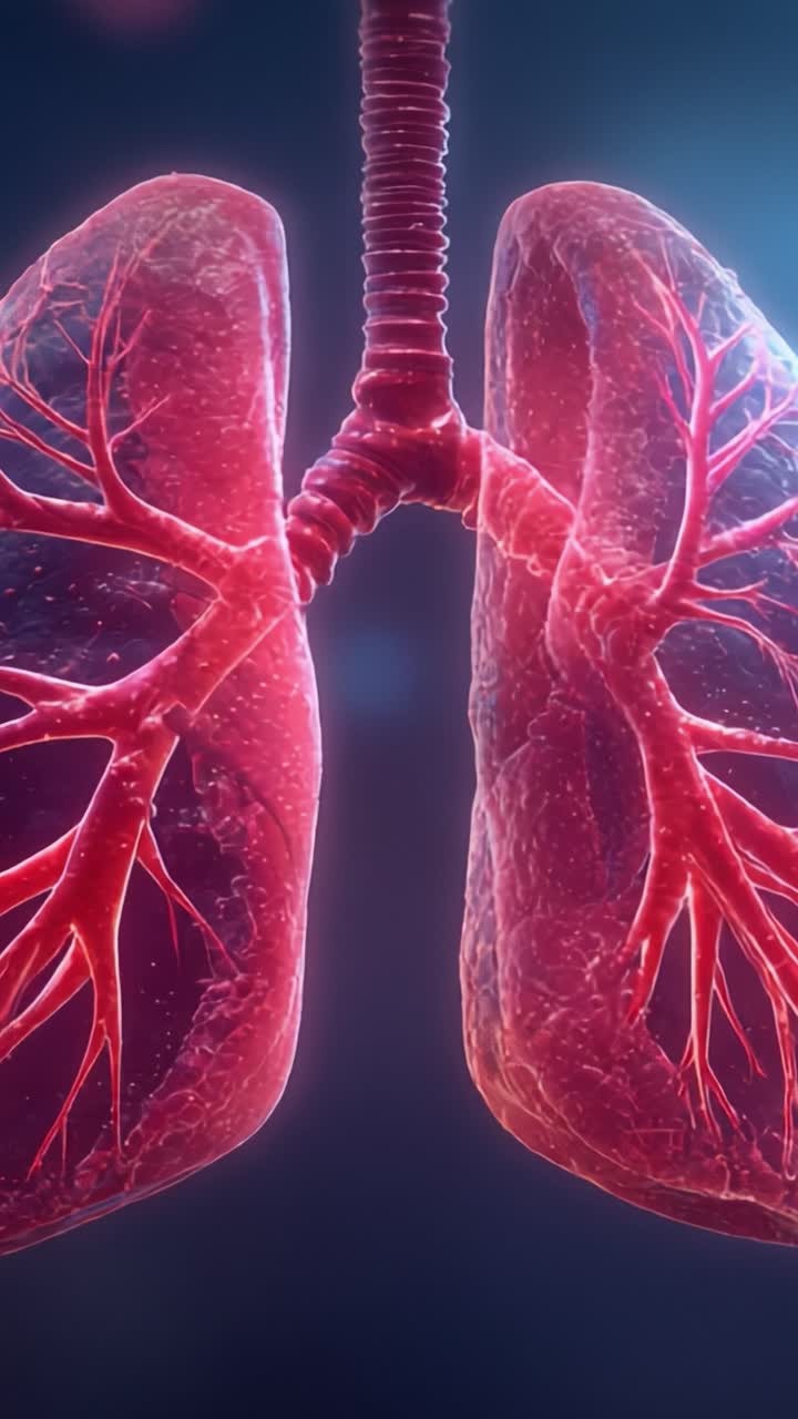 Intricate Visualization of Human Lungs Showcasing Detailed Anatomy and ...