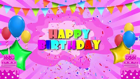 feliz cumpleaños diseño gráfico