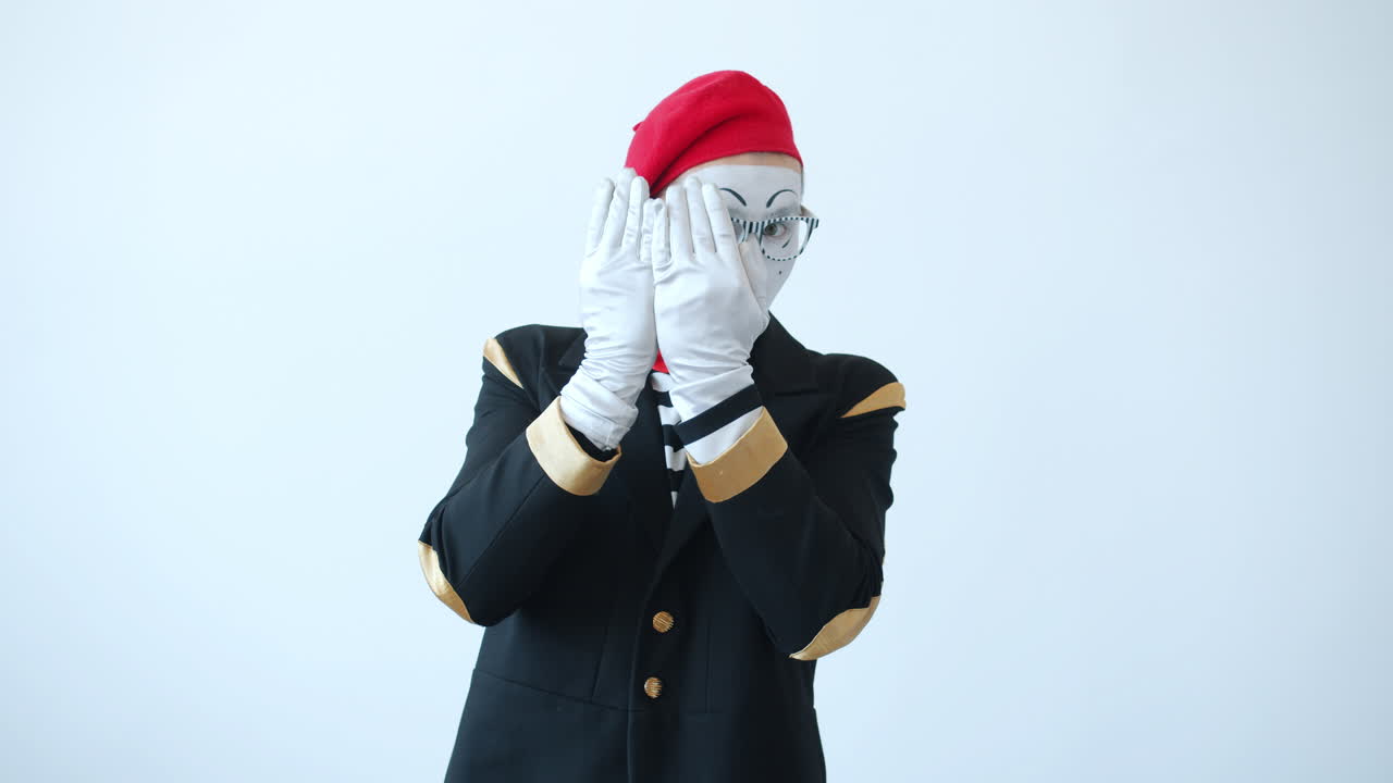 Mime Artist in Performance