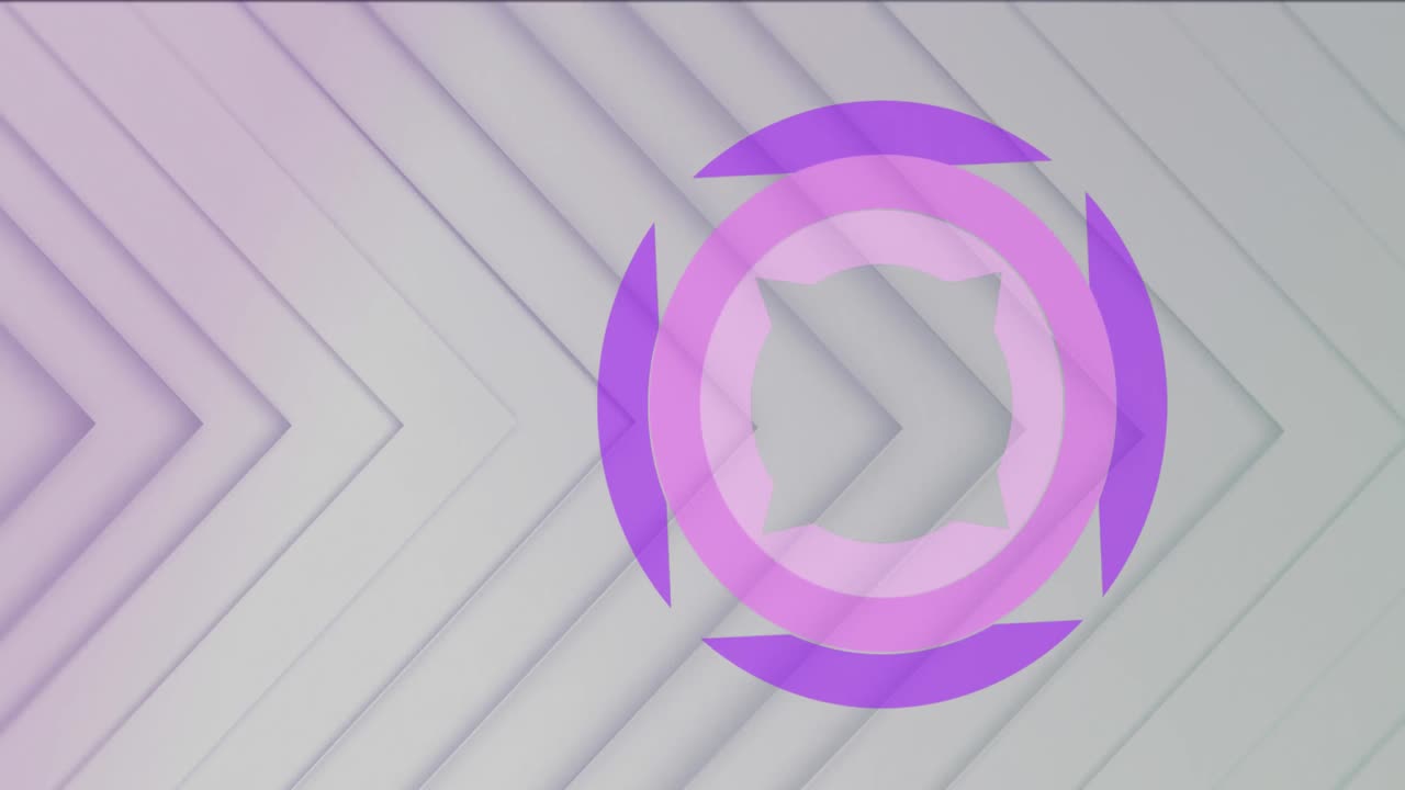 y círculos cuadrados diseño de forma girando contra triángulos sobre fondo blanco