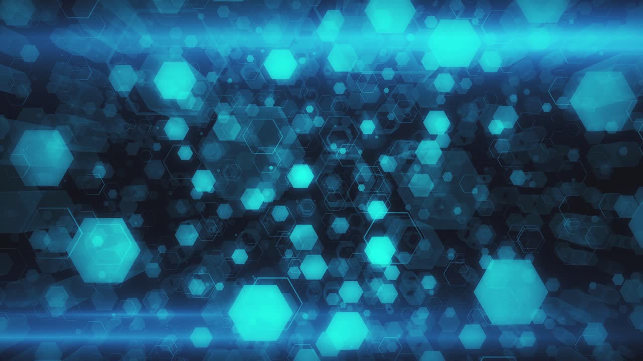 추상적인 육각형 기술 배경