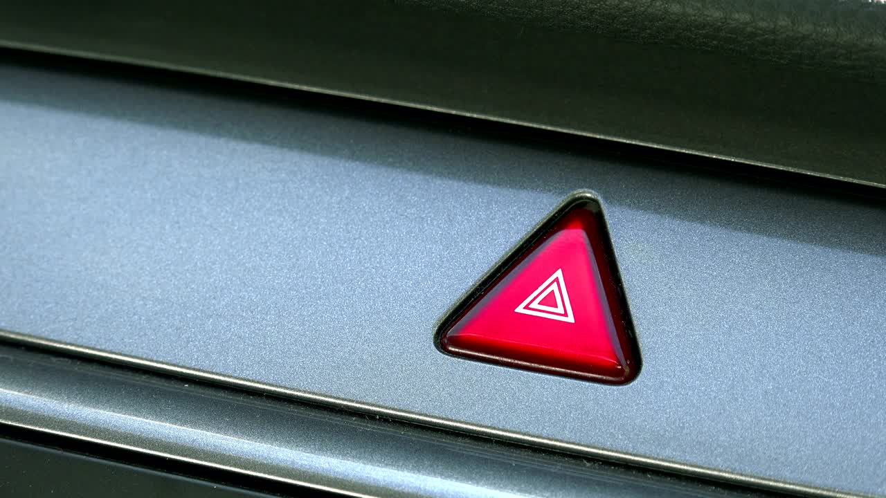 자동차 대시보드 정지 비상 조명 버튼 박이는, 루프 배경