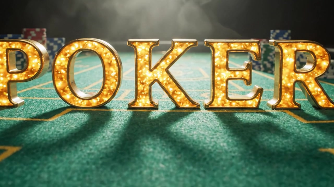 Et fengslende pokerspill: Spillets fortryllelse utsmykket med sterke lys og stabler av fargerike sjetonger på kasinobordet