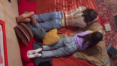 friends gaming on the bed