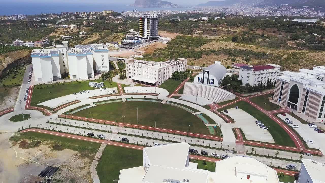 대학 캠퍼스 공중 사진