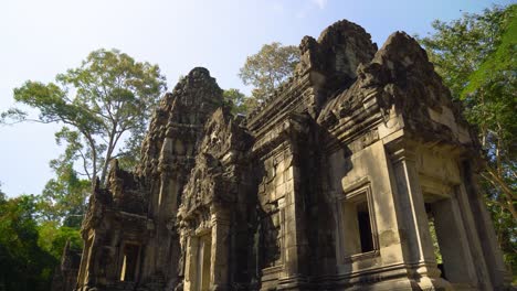 ruins of the ancient thommanon temple in angkor wat complex, siem reap, cambodia