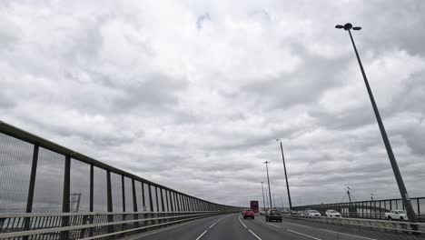 car travels across a bridge in melbourne