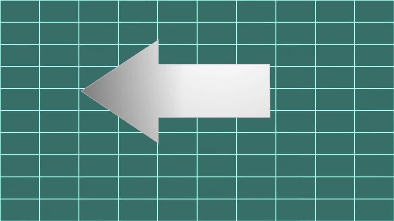 Animated arrows on squared background.