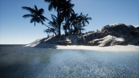 isla tropical de las maldivas en el océano