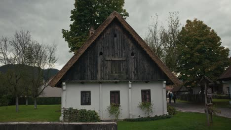 traditional croatian house in kumrovec village, krapina-zagorje, croatia