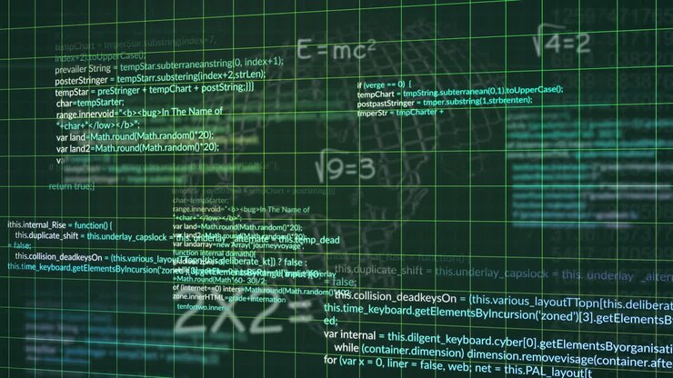Animation of data processing over mathematical formulae